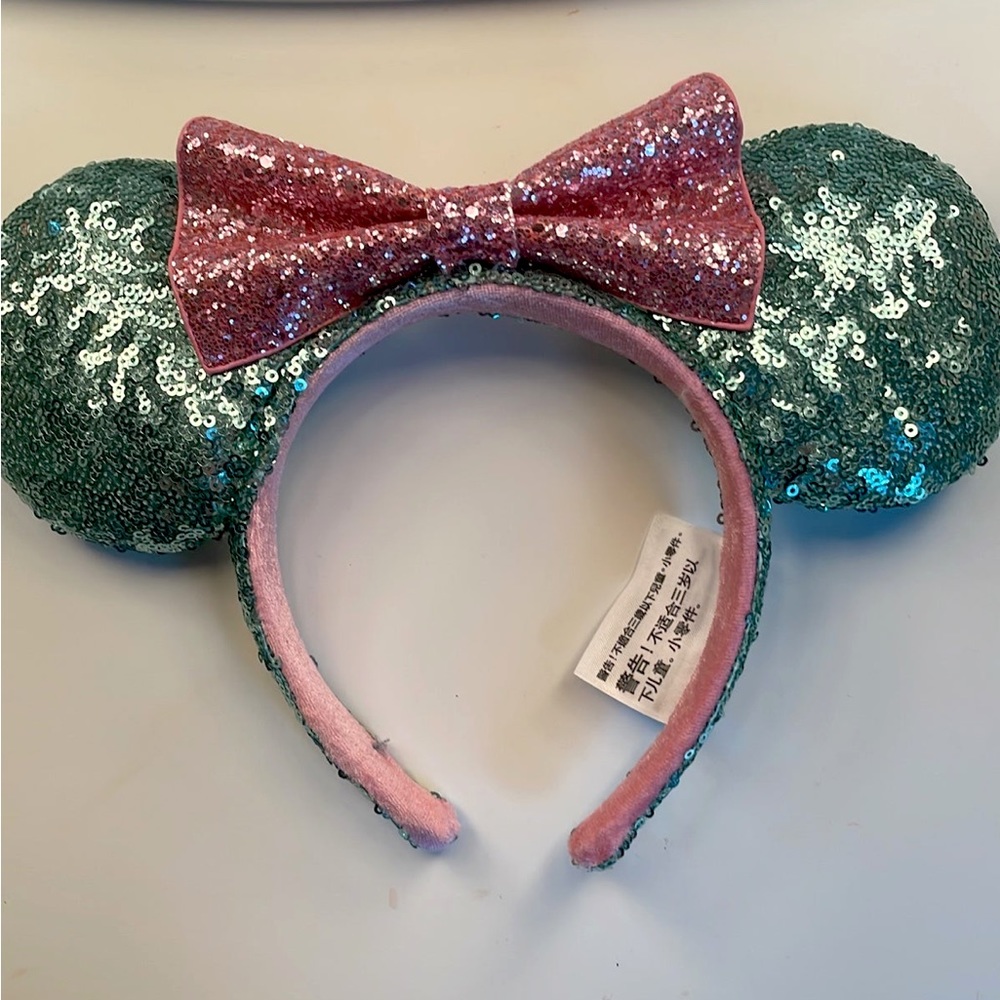 Ariel Disney parks ears NWOT used for my display wall only!